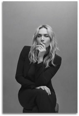 LERIAENHD Kate Winslet Poster, Wandkunst, Leinwand, Vintage-Poster, dekoratives Gemälde für Wohnzimmer, Schlafzimmer, elegantes ästhetisches Poster, 30 x 45 cm, ungerahmter Stil
