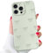 VCGFJD Case for iPhone 13 Pro, Cute Ribbon Bow Pattern, Stylish Simple Phone Case, Raised Lens Edge Protection, Aesthetic Bowknot Slim Soft TPU Durable Protective Cover for iPhone 13 Pro - Green