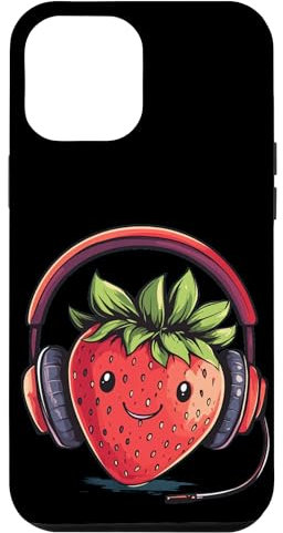 Sweet Beats with a Music Strawberry in Headphones Case for iPhone 12 Pro Max