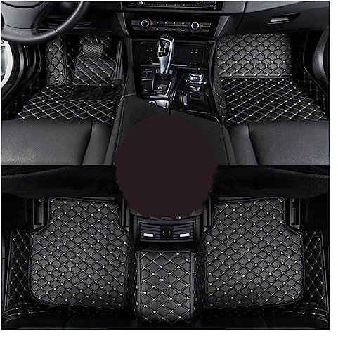 Fahrermatte Auto Fußmatten Für Mazda 6 Für ATENZA Auto Fußmatten Fuß Auto Zubehör Auto Teppiche(Black beige)