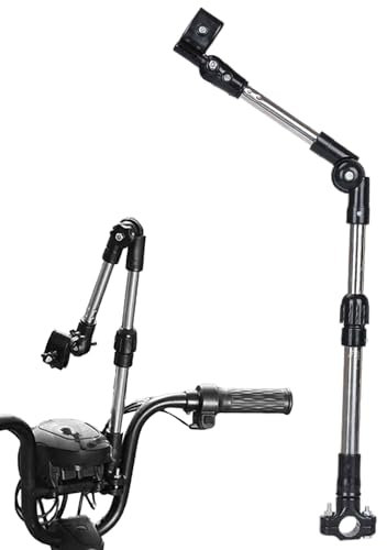 Jubilofex Porte-parapluie poussette - Support d'attache parapluie rotatif - Forte attache compacte coupe-vent pour la mobilité extérieure confort