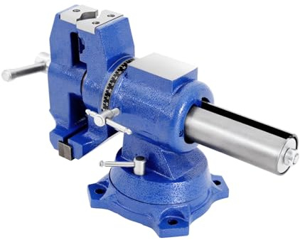 JJsdwin Tornillo de banco de alto rendimiento, abrazadera de banco de trabajo profesional, giro, multiusos, para mecánicos e ingenieros, ancho de apertura superior de 100 mm