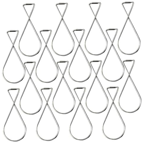 ULTECHNOVO 100 pièces Crochets Plafond Clips Suspendus Automatiques pour Décoration Bureau Maison Résistants et Faciles à Installer Supports pour Plantes et Affiches