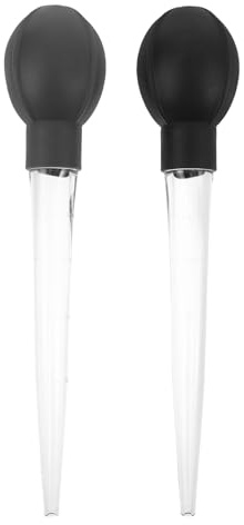 28ml Plastic Wine Sampling Pipettes 2pcs for Tasting and Extraction | Accurate Liquid Handling, Ergonomic Grip, Portable Size, Suitable for Seasoning and Essential Oil Use