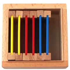 tyzqsm Montessori Farbtabletten, Lern-Farbtablettenbox, Sensorische Lernwerkzeuge,Palette 1