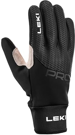 LEKI Unisex PRC Premium Thermo Plus Handschuhe Langlauf Running black-sand, Handschuh:6.5