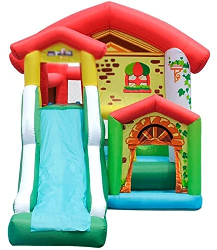 inflatable castle, Stability and Durability Inflatable Bounce House Large Amusement Trampoline Bouncy Castle Security Sets Up in Seconds