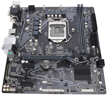 FAUOSWUK Scheda Madre per Computer, Scheda Madre Micro ATX con Socket LGA1200 per I9 I7 I5 I3 11a 10a Generazione, DDR4, Slot PCIe 4.0 X16, Supporto SSD M.2, USB 3.2 Generazione