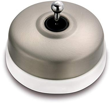 Fontini - Pulsador dimbler laton 10a 250v niquel satinado pack