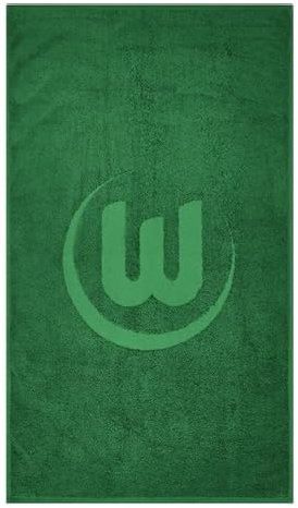 VfL Wolfsburg Duschtuch - Logo - grün Strandtuch 70 x 140 cm - Plus Lesezeichen Wir lieben Fußball