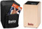 Sela SE 119 Primera Cajon Natur Einsteiger Bundle mit Sela Snare System, aufgebaut, Rucksack, Sitzpad, Schule, CD, DVD