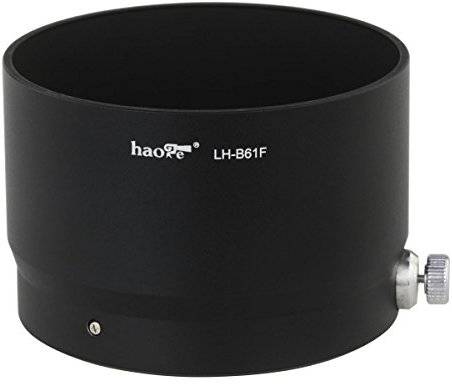 Haoge LH-B61F - Paraluce in metallo per Olympus M.ZUIKO Digital ED 75 mm F1.8 1:1.8, sostituisce Olympus LH-61F