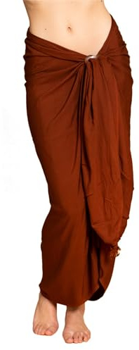 PANASIAM Sarong uni brown, 190x116cm