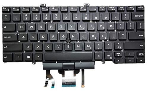 Replacement Teclado portátil para For DELL For Latitude 7400 Negro Versión Estadounidense