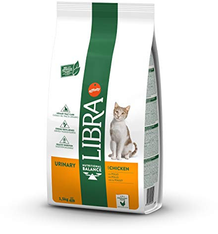 Libra Urinario para gatos adultos con pollo, 1,5 kg