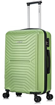 FLYMAX 55x35x20 4 Wheel Super Lightweight Cabin Luggage Suitcase Hand Carry on Flight Travel Bags Approved On Board Fits Flybe Easyjet Ryanair Jet 6