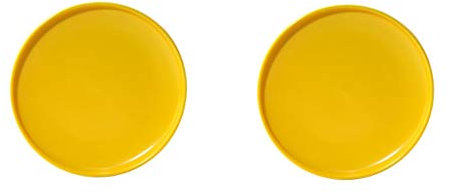 Dinner Plates 10 Inch Ceramic Dinner Plate Big Round Solid Color Plate Dessert Cake Plate Steak Pizza Dish Restaurant Kitchen Tableware Charger Plates (Color : Yellow)