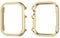Carcasa de Reloj Antichoque Oro Compatible con Apple Watch 38mm, Aluminio Thin Cubierta de Cara Bling Bumper Case Funda Protector Metal Estuche Compatible con Apple iWatch 38mm Serie 3/2/1