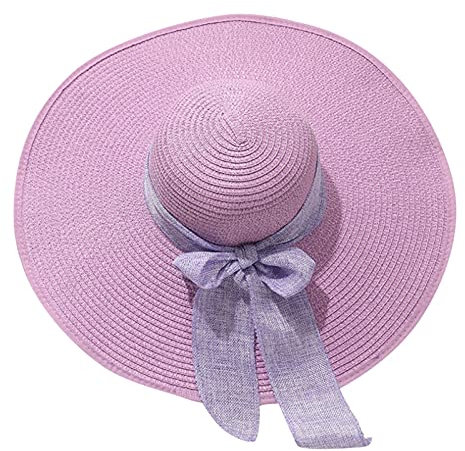 Damen Panama Hut Breiter Krempe Stroh Sommer Fedora Strohhut Panama Aufrollen Hut Strand Rollbar UV Sonnenhut