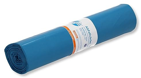 Müllsäcke DEISS Premium Plus 120 L Typ 60 blau Müllbeutel Abfallsack Abfallbeutel