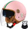 Motorcycle Helmet,Retro 3/4 Open Face Motorcycle Half Helmet with Double Visor, for Men Women Scooter ATV Cruiser Helmet ECE/DOT Approved 1,M56-57cm