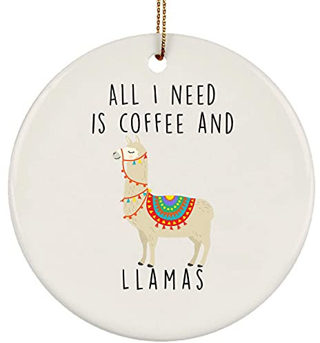 Weihnachtsbaumschmuck 7.3 cm, Lama-Cartoon Lustig Christbaumschmuck Anhänger Mode Weihnachtsschmuck Premium Weihnachtsanhänger Für Neujahr Geschenk Party Holiday