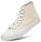 sharllen Unisex Sneaker Stoffschuhe Damen Herren Canvas Schuhe High Top Turnschuhe(beige 310)