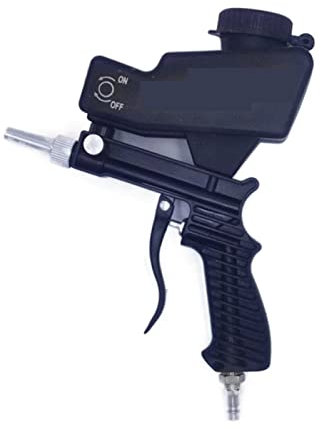 KOZWAY Airbrush-Spritzpistole Tragbare Schwerkraft Sandstrahlpistole (Color : Noir)