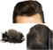 Haartoupet Herren Toupet für Männer Dunkelbraun 2# Stück Echthaar 8×10 Spitzenfront mit PU-Hautbasis Herren-Toupet Natürlicher Haaransatz Atmungsaktives Haarersatzsystem Herren