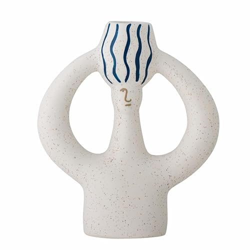 Hatty Kerzenhalter, Blue, Steingut