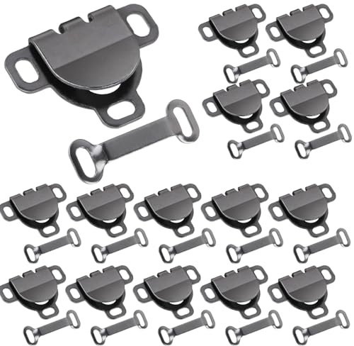 Giantree 20 Paare Hosenhaken, Haken und Öse Nähen Verschluss Set Haken Verschluss Hosenverschluss Haken Haken Verschluss Nähhaken Ösenverschluss Nähen Hosenhaken Haken für Kleidung(grau)