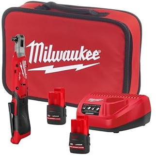 Milwaukee M12 FIR14G2-252B 12v Fuel 1/4 Ratchet Kit - 2 x 2.5ah Battery, Charger & Bag