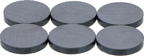 BGS DIY 79905 | Magnet-Satz | Keramik | Ø 25 mm | 6-TLG. | Für Werkbänke, Infotafeln und Notenständer | vielseitig in Beruf, Hobby, Küche und Schule