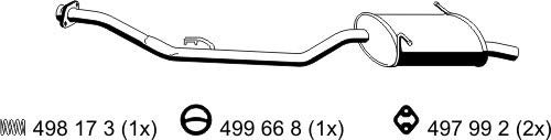 Endschalldämpfer von Ernst (283168) Dämpfer Abgasanlage Auspufftopf