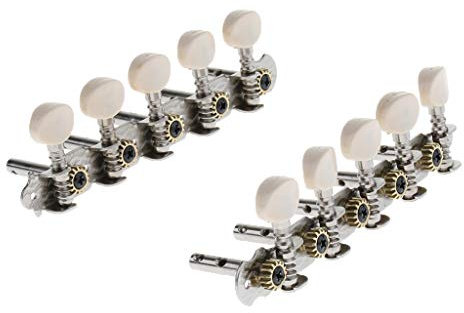 perfk 2pcs Métal 5R5L Cordes De Guitare Accordant Des Têtes De Machine Pour La Guitare De Mandoline