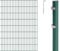 Alberts 653194 Doppelstabmattenzaun als 26 tlg. Zaun-Komplettset | verschiedene Längen und Höhen | grün | Höhe 160 cm | Länge 24 m
