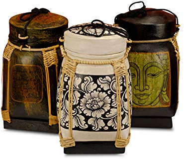 Panier à riz en bambou - 6 tailles différentes - Boîte de conservation pour cuisine, chambre d'enfant ou même salle de bain (XL)