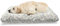 ABAKUHAUS Einhorn Haustierbett, Pferde Entlang Hörner Motiv, beissfestes Kissen für Hunde und Katzen mit abnehmbaren Bezug, 60 cm x 100 cm, Eischale Multicolor