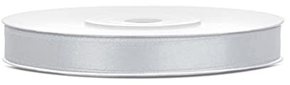 Satinband Polyester Schleifenband Seidenband Geschenkband 6/12/25/38/50/100 mm x 25 m (Größe 6mm x 25m - Farbe Grau)