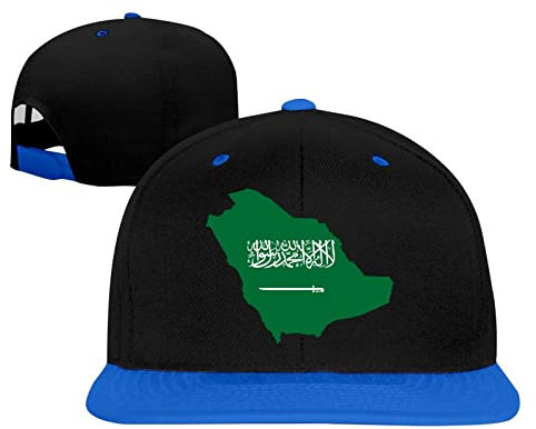 Saudi Arabia Flag Baseball Cap Unisex Tough Stylish Dad Cap, blau, 6 7/8/7 3/8
