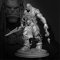 FCBEL 85 mm Antiker Ork-Krieger Miniatur-Bausatz Harz-Soldatenfigur, unmontierter und unbemalter Charakter-Modellbausatz //Wf3-79