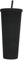 LUCHONG 710ML/24OZ Large Capacity Water Cup Fully Studded Matte Tumbler Reusable Plastic Cup with Wide Opening Leak-Proof Lid Straw, Black