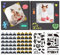 17 * 17cm Album Scrapbook Fotografico Fai Da Te Personalizzabile, Album Scrapbooking Set 40 Pagine Con 48 Adesivi Angolo Album, 2 Modelli Di Disegno Per Registrare La Crescita Del Bambino (Nero)