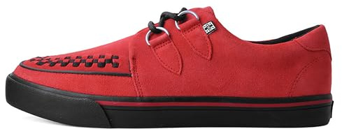 T.U.K. Creeper Sneaker aus Leder & Wildleder - Farbe Red Suede - Herren & Damen - Größe 38