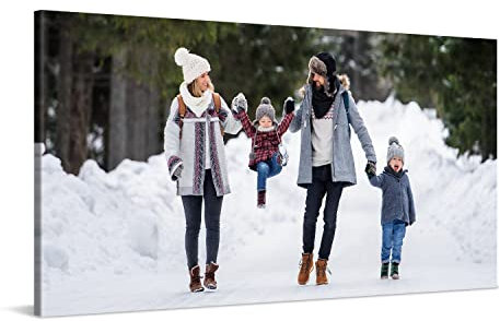 PICANOVA – Ihr Foto auf Leinwand 120x60 cm – Premium Fotoleinwand – Ihr Eigenes Bild auf Leinwand als Personalisierte Wanddeko – Wandbild mit Wunschmotiv – Leinwandbild Auf 2 cm Holz–Keilrahmen