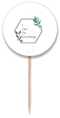 Efforts Affirm - Banderas redondas para palillo de dientes