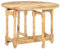 BaraSh Esstisch Rund 110x76 cm Mango Massivholz Kuchentisch Ausziehbar ESS Tisch Modern Rund