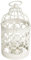 Tissting Kerzenhalter Vogelkäfig, 14cm Deko Vogelkäfig Vintage Weiss Klein Hängende Teelichthalter Deko Wandkerzenhalter Käfig Kerzenständer für Hochzeit, Party, Weihnachten