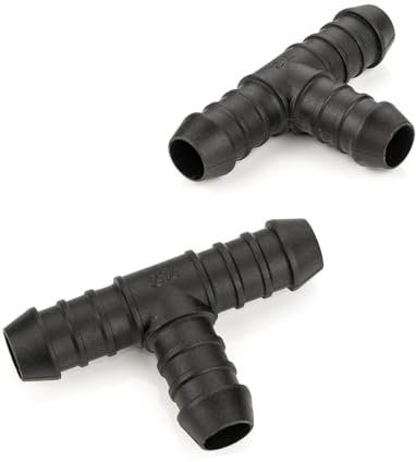 2x LST PA-Schlauch T-Stück Kupplung Benzin ölbeständig Polyamid PA6 14 mm