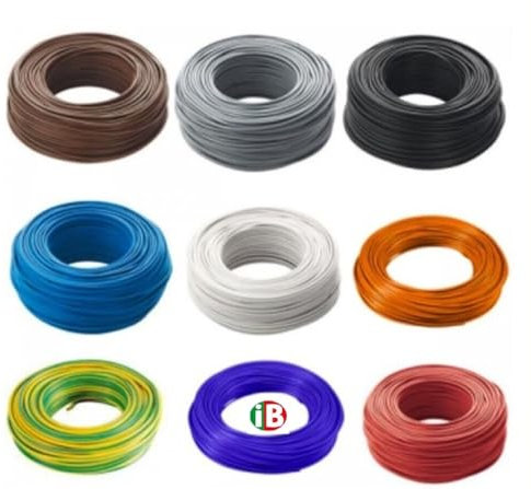 Cavo elettrico unipolare cordina varie sezioni bobina da MT 100 (1x1,5, Rosso)